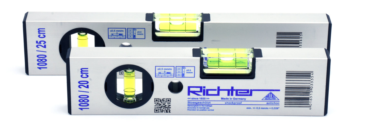 Wasserwaage "ECO", silberfarbig eloxiert