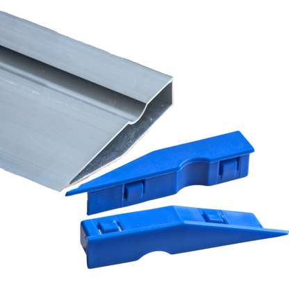 Aluminium Trapez-Kardätsche – Professionelles Abziehprofil in Trapezform für exakte Estrich- und Putzarbeiten