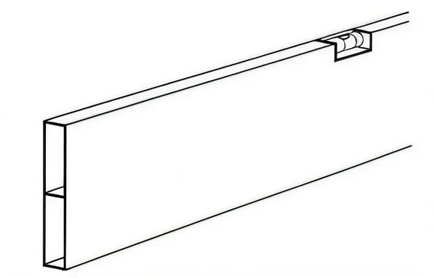 Alu-Latte 100 x 18 mm - 1 & 2 LIB
