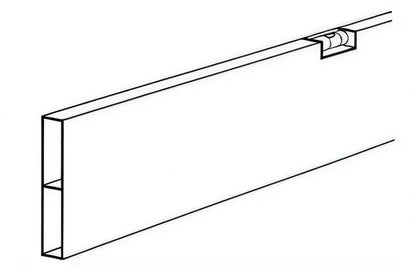 Alu-Latte 100 x 18 mm - 1 & 2 LIB
